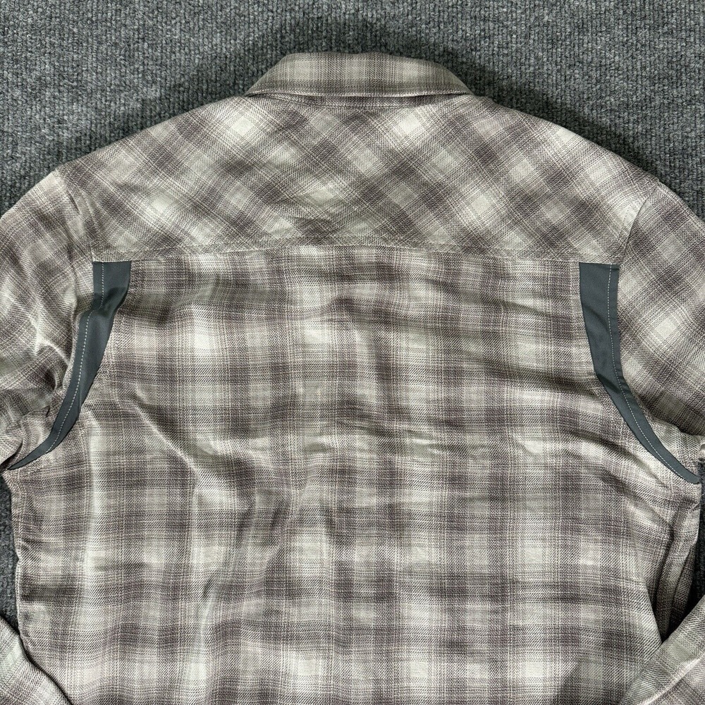 Under Armour Flannel Shirt Mens Small‎  Snap Flex Fitted - Picture 5 of 12